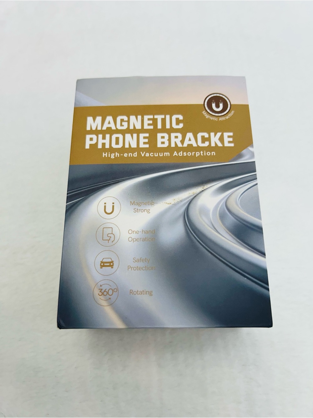 Magnetic Phone Bracket Car Mount - Gold & Silver
